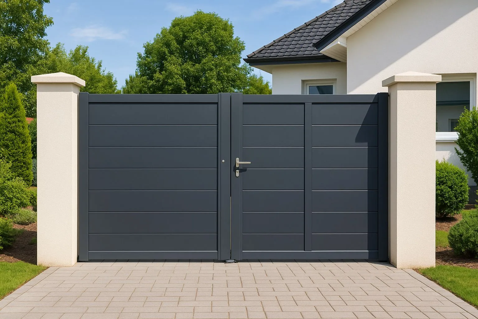 Portail battant , vente et pose sur Chateaugiron, Domloup, Rennes et le departement 35