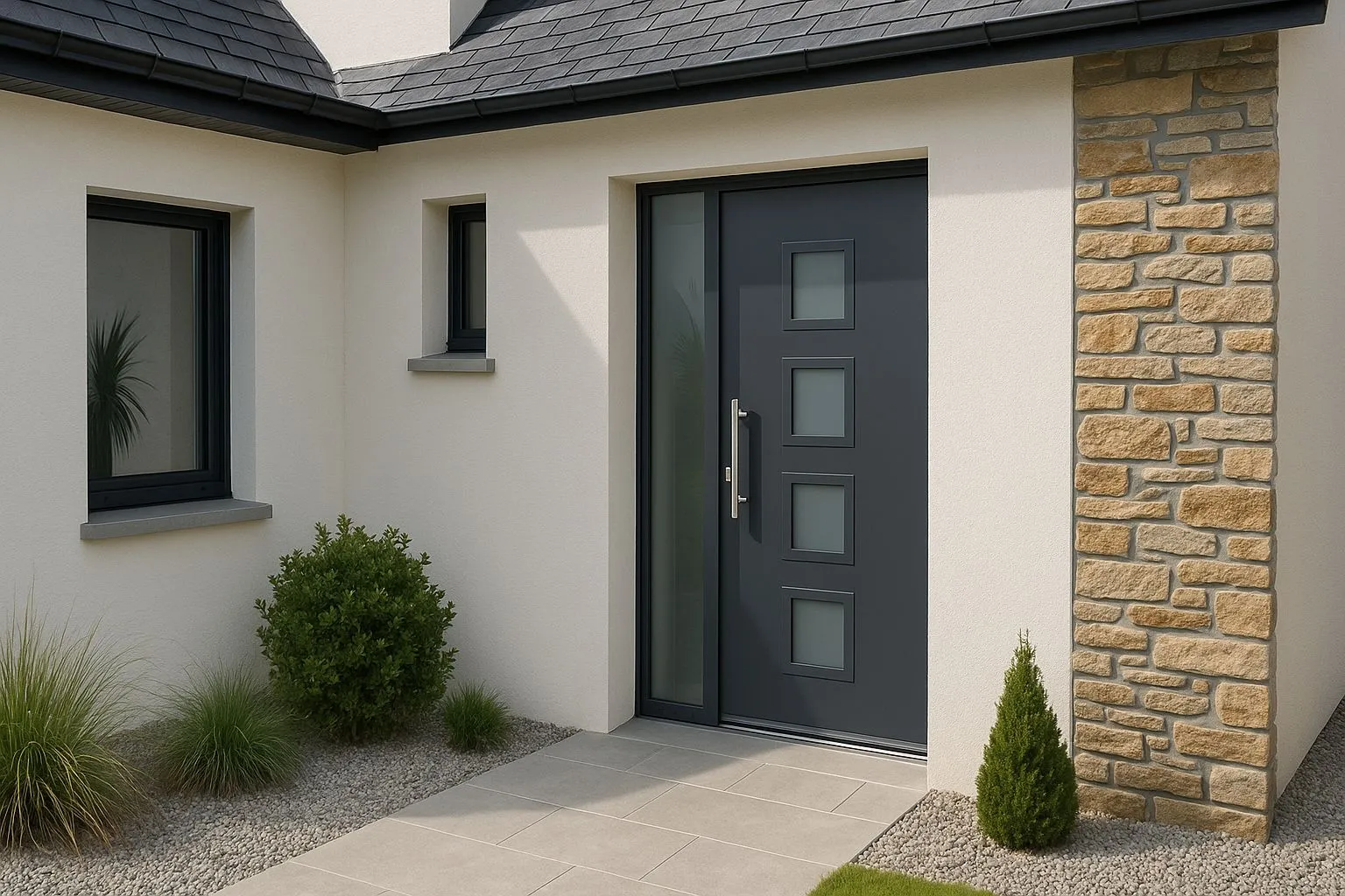 Porte d'entrée , vente et pose sur Chateaugiron, Domloup, Rennes et le departement 35